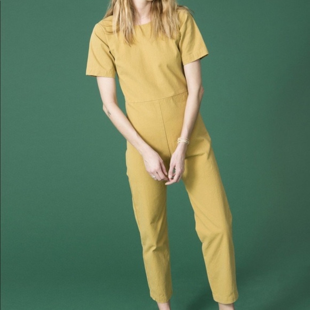 Ilana Kohn Lee jumpsuit in brass, size 0, Like New